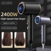 Faartrockner Professioneller Haartrockner Negativer Lonic Flow Trockner heißer kalter Windluftbürste Haartrockner Strong PowerDryer Salon Werkzeug 2400W 3th Gang 240401