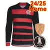 2024 25 Flamengo Pedro Mens lange mouw voetballen Jerseys Gabi de Arascaeta L.araujo Fabricio B. Everton Goncalves Homefootball -shirts