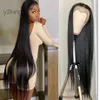 34 Inch Straight Lace Front Brazilian Wigs for Women 13x4 Short Bob Full Hd Transparent Synthetic Hair Wig 27DD
