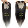 Lace Wigs S 22 Clip In Silk Top Base Topper For Women 15X15 Cm Long European Wavy Virgin Human Hair Piece Thinning 231007 Drop Deliver Dhxwy