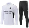 Kids Kit Real Madrids Tracksuit Training Suit Vini Jr Bellingham 23/24 Hooded Jacket Real Madrides Men Football Camavavera Sportwear Chandal Futbol Survetement