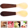 Cuillères 2 pcs Shell cuillère bambou ustensiles de cuisine café verre glace en bois pratique