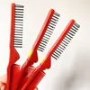 Escovas de cabelo profissional antiestático dobra cauda salão dobrável pentes escova de cabeleireiro cuidado penteando sile lavável alisador pente diy dh4yj