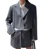 Vestidos de trabalho feminino blazer define moda jaquetas curtas assimetria cor combinando solto terno de duas peças 2024
