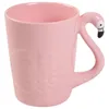 Canecas Flamingo cerâmica caneca de café escritório com alça de água