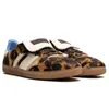 2024 Designer Fashion Sapatos casuais estampas de leopardo Wales Bonner Tênis vintage