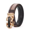 Ceinture à boucle automatique en alliage pour hommes, en cuir de vache, pour jeunes entreprises, vente en gros, nouvelle collection