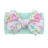 Headbands Childrens Floral Printed Bowknot Nylon Headband Kids Soft Elastic Hair Accessories Baby Pin Jewelry Drop Delivery Dhxtq
