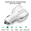 3 in 1 USB C autolader snel opladen type QC 3.0 PD usb-c 7A opladers telefoonadapter voor iPhone 15 14 13 12 11 Pro Max Samsung S23 S22 S21 Note 10 telefoons