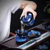 Set da tè Servizio da tè tradizionale da cerimonia Regalo Servizi in Cina Tazzine da caffè Infusori Tazas De Te Travel