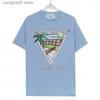 T-shirts pour hommes High Strt Nouveau T-shirt Lettres Tennis Coconut Tr Imprimé Tshirt Coton Lâche Casual Short Slve Harajuku T-shirt T240401