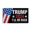 3x5ft Donald Trump 2024 Flagg Save America Again Presidentval gör Amerika bra igen flaggar 90x150 cm