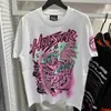 2024 Hellstar T -shirt Ny produkt Lanseringsdesigner Short Cotton Fashion Mens Tee Floral Print Korta ärmar från White Brand Sublimation Man Sports Outdoor Skateboard