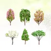 Dekoratif Çiçekler Noel Ağacı Mini Ağaçları Bahçe Mikro Peyzaj Model Simülasyon