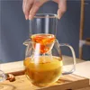 Teaware Sets 600ML Glass Teapot For Stove Heat Resistant High Temperature Explosion Proof Tea Pot Infuser Milk Set Household