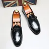 Dress Shoes Vintage Patent Leather Monk Strap Flats For Men Casual Oxford Formal Wedding Footwear Sapatos Tenis Masculino