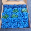 装飾的な花25pcsパーティー用品ブーケは茎のある誕生日のセンターピースと結婚式のためのエクサイターの人工ローズホームデコレーション