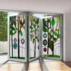 Window Stickers Stained Glass Frosted Surface Bedroom Bathroom Decor Film Privacy Lucky Tree Custom Size