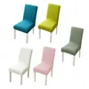 Pokrywa krzesełka pokrowca do jadalni trwałe elastyczne polarowe domowe maszynowe pralki zwykłe krzesła 45-55 cm