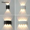 Stringhe LED Magdalyn Lampada da parete per esterni Decorazione domestica in alluminio Portico Sconce Up Down Apparecchi per l'edilizia Nordic Interior Impermeabile Luce a LED YQ240401