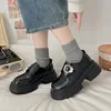 2024 New Japanese JK Mary Jane Single Shoes Comfortable and Versatile Thick Sole Lefu Shoes British Style Women's Platform Leather Shoes