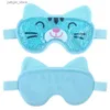 Sleep Masks Ice Pack for Eyes After Surgery Cold Compress Reusable Hot Cold Gel Eye Mask with Soft Plush Backing for Kid Girl Blockout Light Y240401