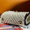 9A Designer Bag High-End Luxury and Romantic White Pearl Handbag 20cm Classic Size Women's Clutch with Flap