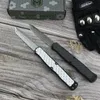 Nuevo cuchillo automático de caza Heretic Cleric II Damasco/D2 Hoja con incrustaciones de aluminio y mango de carbono Cuchillos de supervivencia para autodefensa para acampar al aire libre Herramientas EDC 3300 3400