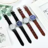 Hot Selling Three Eye Blue Light Glass Belt Gift Men's Quartz Watch