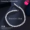 Catena CWWZircons Mini Cardioide Cubic Zirconia Catena classica Bracciale tennis Donna Matrimonio Sposa Accessori per feste CB288 Q240401