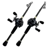 Rods Ghotda Fishing Rods and Reels Max Drag 8kg Baitcasting Combo Suitable for Freshwater/Seawater Fishing 1.6/1.8/2.1/2.4m