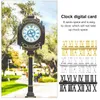 Relógios acessórios 15 conjuntos de placa de número de relógio números digitais peças de reposição para numerais de parede de plástico árabe