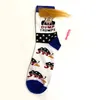 Funny Trump Crew Socks with Yellow Hair Women Men Cartoon Sports Stockings Hip Hop Sock