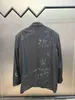 Designer B Family 23ss Cappotto da abito Graffiti Graffiti Abito da completo casual disegnato a mano artificiale puro TV8S