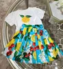 Luxury Girls Robes Style Style Design Enfant Partydress Baby Jirt Taille 90-160 cm Kids Designer Vêtements plusieurs styles Robe princesse 24MA