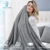 Cobertores Cooling Duvet 2-em-1 Cobertor de verão Auto-resfriamento de algodão com Q-Max 0,45 Fibras Adulto Fino