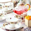 Theewaar Sets Engelse Afternoon Tea Kop En Schotel Set Hoogwaardig Porselein 750ml Glazen Theepot Met Filter Warmer Kaars Kachel Huwelijkscadeau