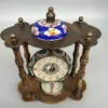 Collezione di orologi da tavolo Cinese in rame puro Cloisonne Zodiaco Orologio meccanico in stile occidentale Decorazione del soggiorno Regalo per la casa