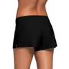 Plus Size Damen Badehose Shorts Badeanzug Bikinihose mit Gürtel für Damen Bademode Hosen Beachwear Large240401