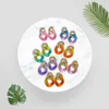 Dangle Oorbellen Kettingstiksel Herhaald gebruik Frosted Temperament Stud Acryl Jelly