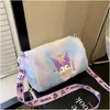 Renkli Velvet Peluş Kuromi Çanta Peluş Oyuncak Doldurulmuş Bebek Kawaii Cinnamoroll Sırt Çantası Çanta Noel Doğum Günü Hediyeleri Çocuklar için 245