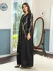 Roupas étnicas Ramadan Turquia Vestido Muçulmano Mulheres Abaya Marroquino Kaftan Islâmico Índia Seuqins Djellaba Dubai Party Vestidos Eid