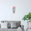 Vasen Zinn Blume Eimer Haushalt Dekor Für Geländer Wand Wand-montiert Dekoration Hängen Topf Eisen Pflanzen Pflanzgefäße Hause