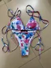 Bikinis dames set bur sexy heldere riem vorm zwempakken ontwerpers dames badpak mode strand kleding zomer kleding dames badmode maat s-xl #l5588