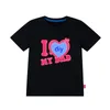 Damen-T-Shirts, DIY-Anpassung, bedrucktes Kinder-T-Shirt „I Love My DAD/Daddy/Mom/Mommy“, Bild-T-Shirt für Mädchen, Goys, Baumwolle, lässige T-Shirts