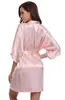 Twai sexy pyjama's RB032 2018 Nieuwe zijden kimono gewaad badjas dames zijden bruidsmeisje gewaden sexy marineblauwe gewaden satijnen gewaad dames kleedjurken 2404101