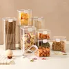 Storage Bottles Food-grade Multi-grain Plastic Sealed Jar Transparent Can Superimpose Refrigerator Preservation Box Snack Candy