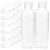 Lagringsflaskor 10st resor storlek på återfyllbara plast toalettartiklar container lotion schampo flaskor (100 ml)