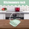 Support de couvercle de casserole de rangement de cuisine, support de fourchette avec quatre rainures, Gadget pour comptoir