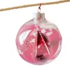 Party Decoration Knitting Christmas Ball Ornament - And Crocheting Decor With Hanging Hoop Winter